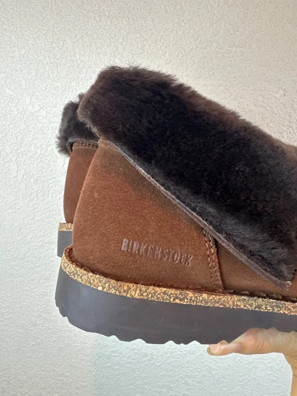 Birkenstock Buckley Shearling Clogs Bakki Brown Suede Womens EU 41 US 10 Lined